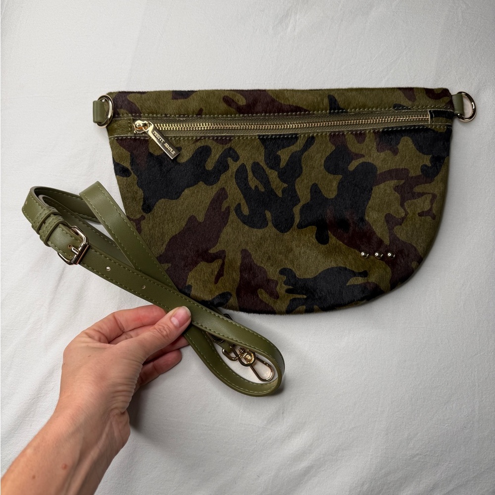 Camouflage Hair on Hide Belt Bag